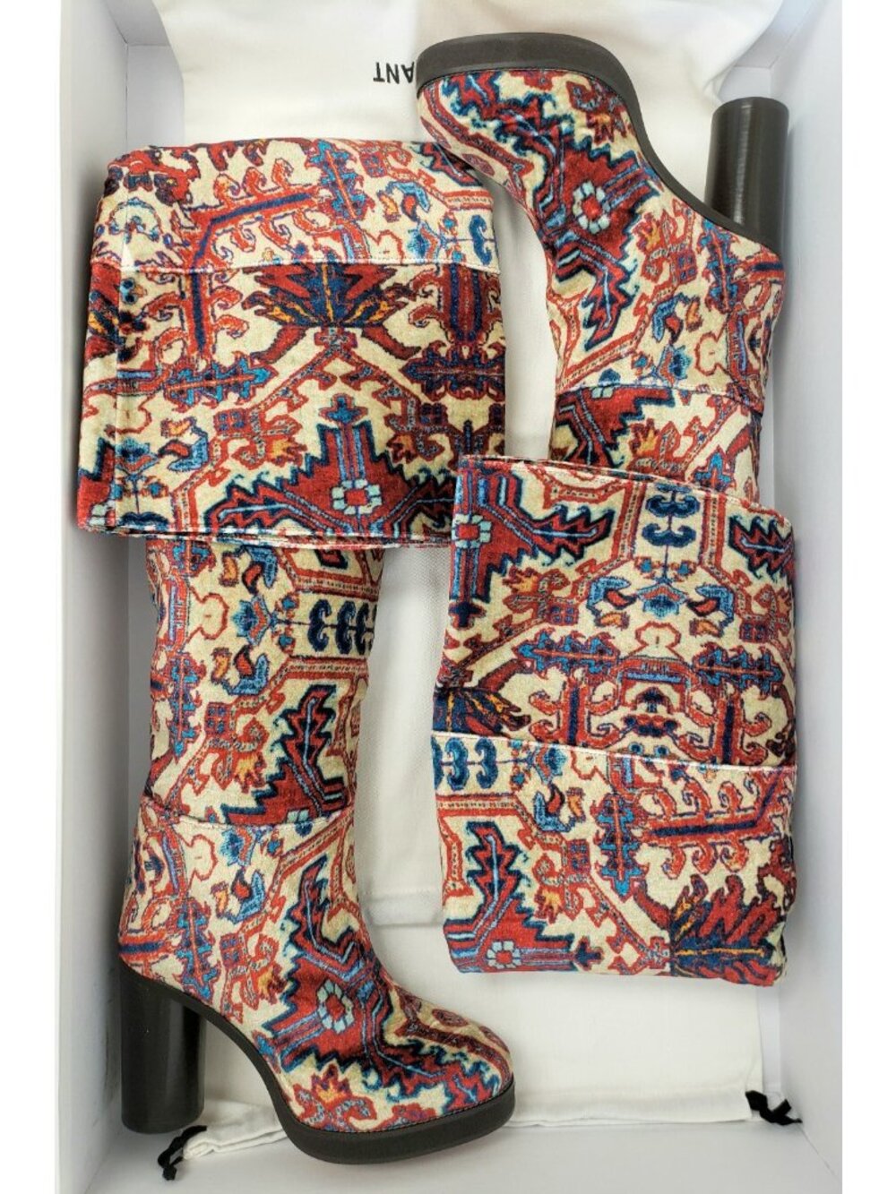 Isabel Marant Lurna Women's Thigh High Tapestry Boots Size 36 / US 6 - Italy - Picture 4 of 6